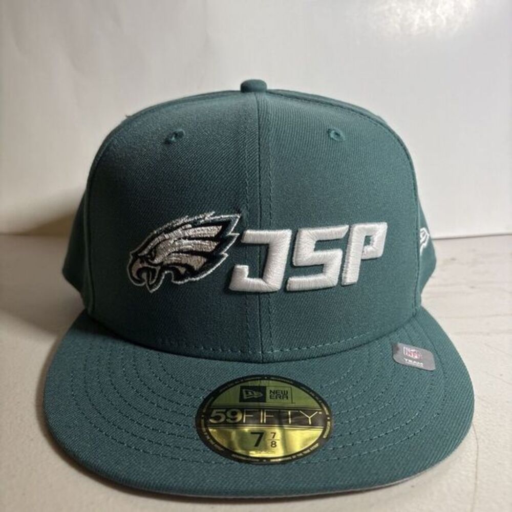 New Era 59Fifty Philadelphia Eagles‎ JSP Green NFL Fitted Hat NEW 7 7/8